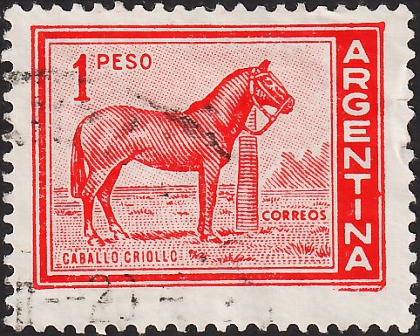 Аргентина 1959 год . Лошадь (Equus ferus caballus) (1)